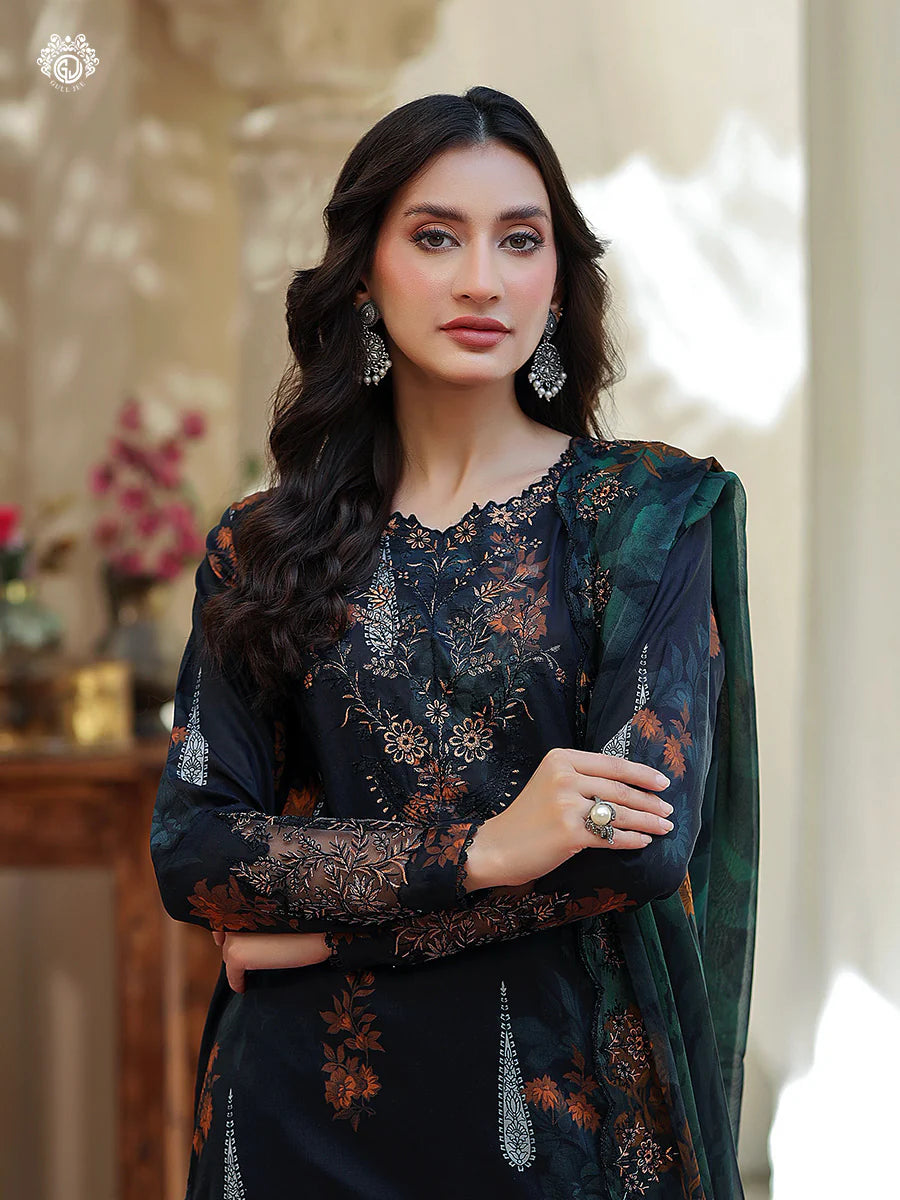 Pakistani Rang Pasand by Gulljee Digital Printed Lawn Unstitched Three Piece - Mirage