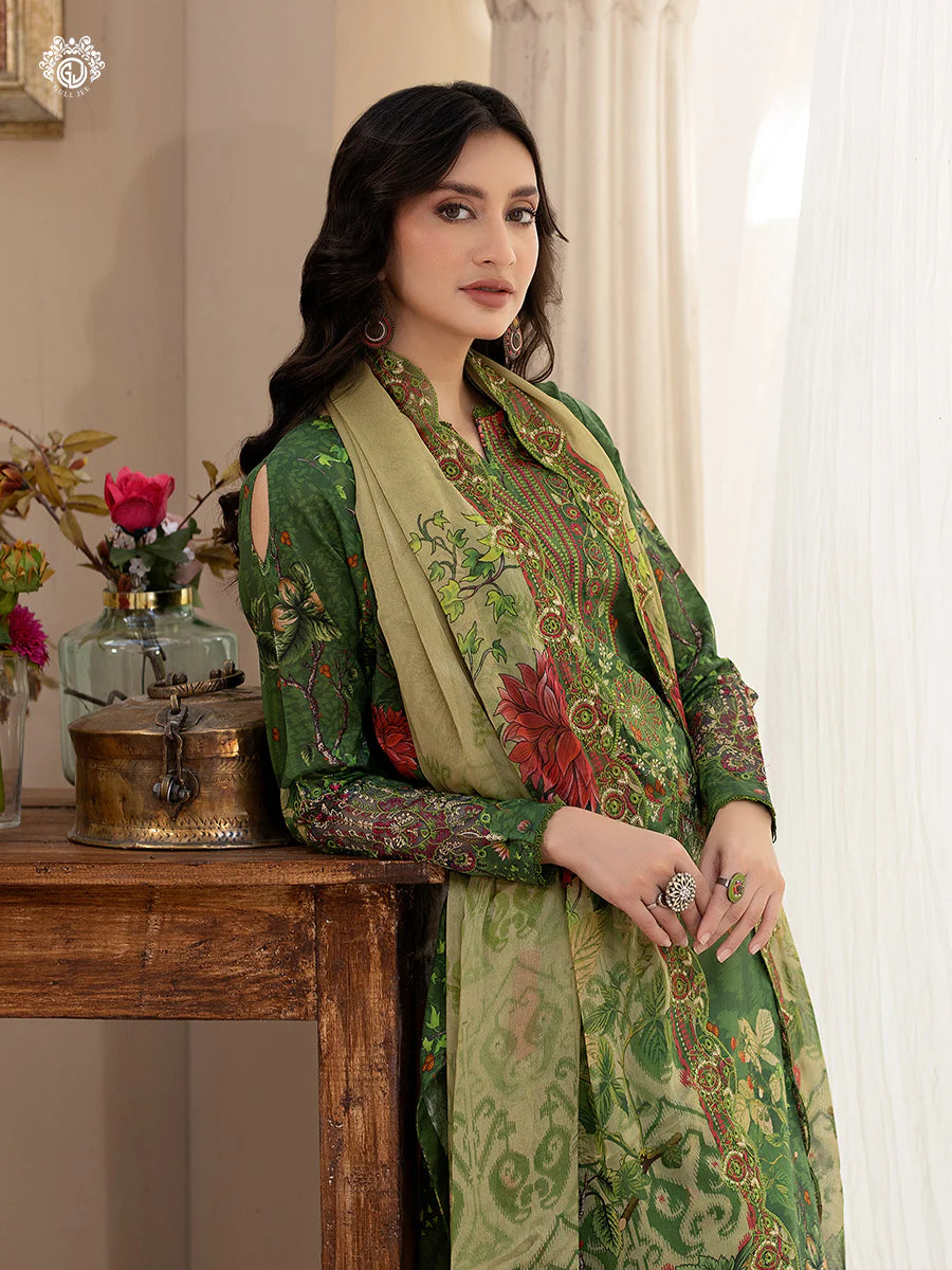 Pakistani Rang Pasand by Gulljee Digital Printed Lawn Unstitched Three Piece - Dingley
