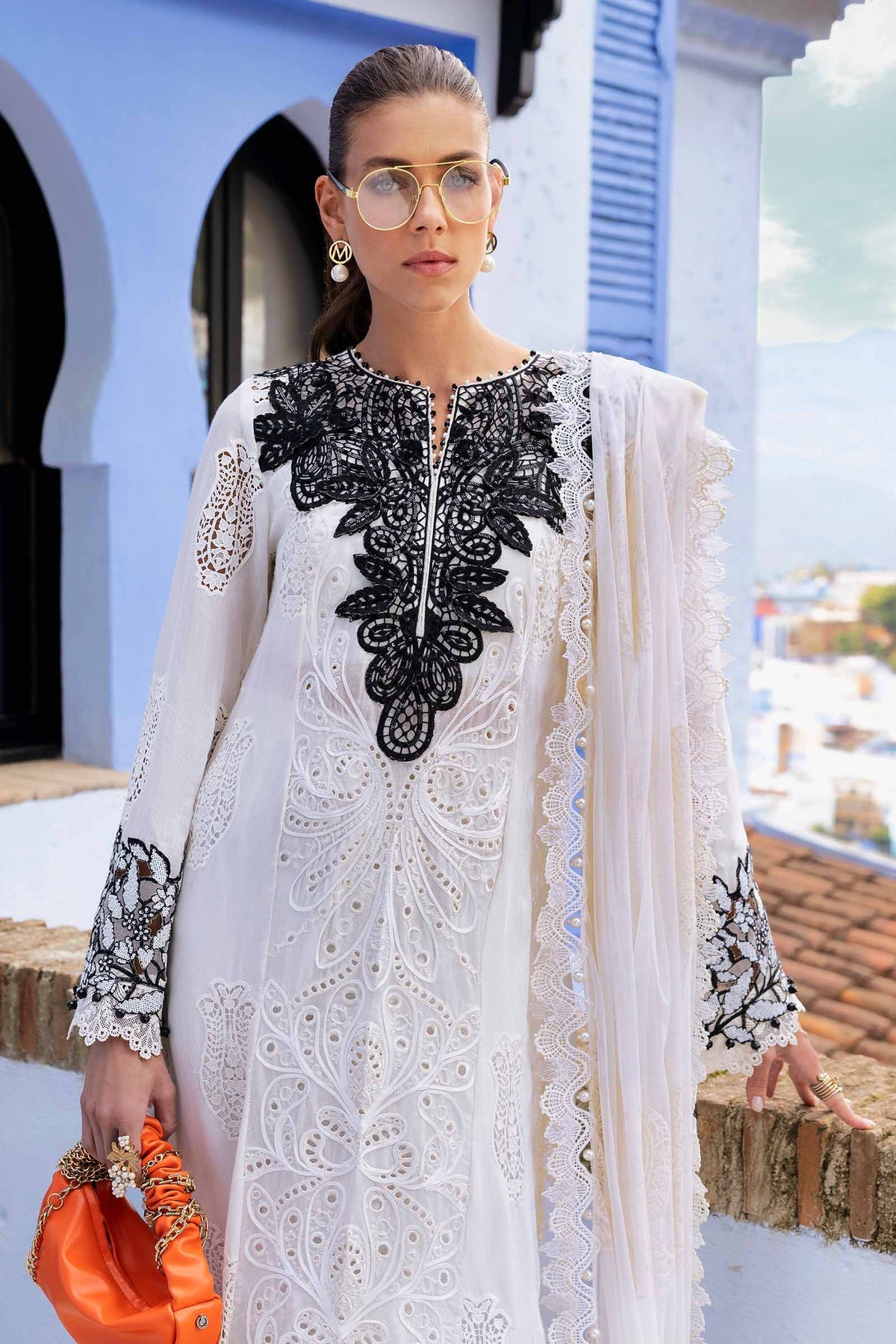 Pakistani Maria B Luxury Lawn Unstitched Three Piece - Iron