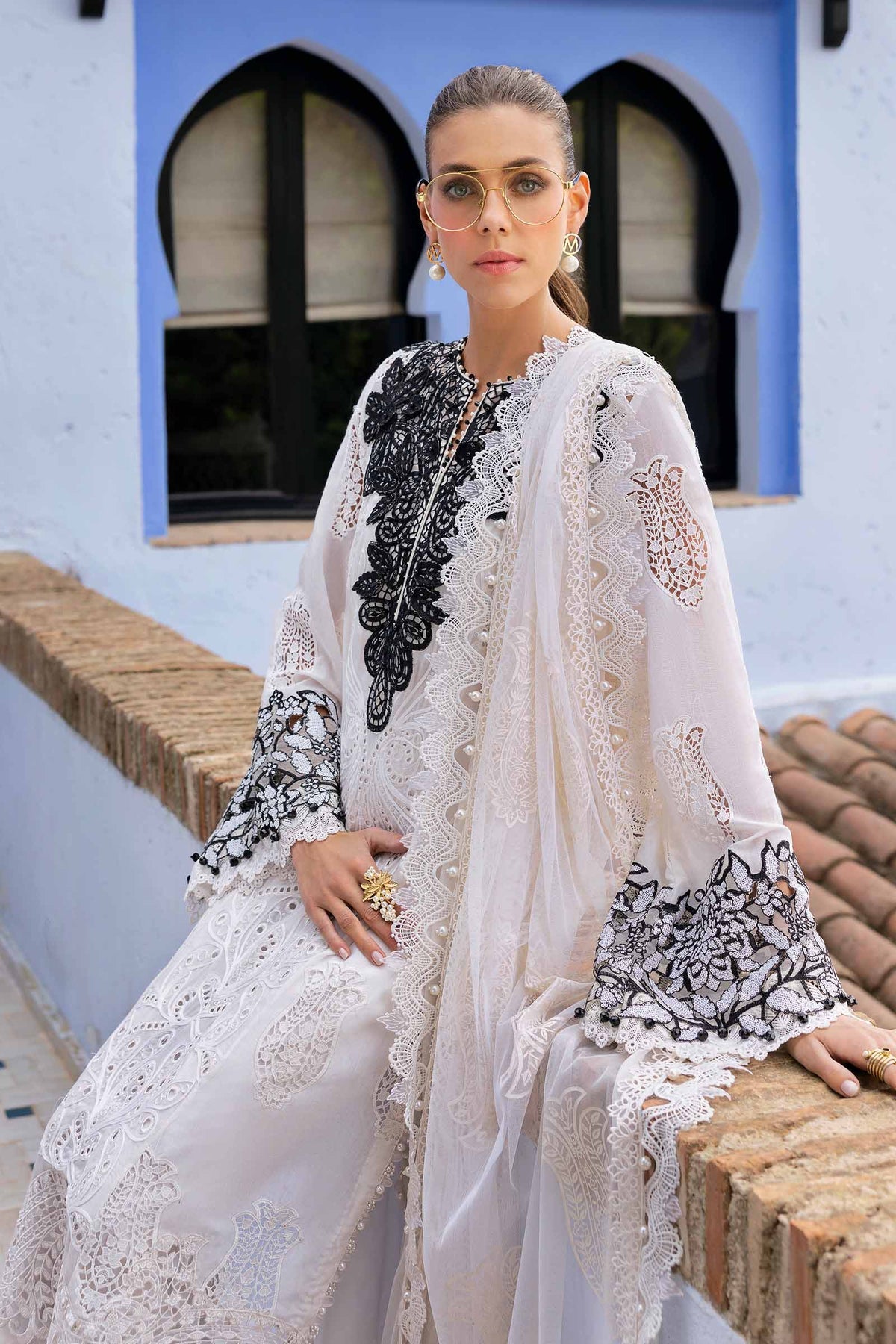Pakistani Maria B Luxury Lawn Unstitched Three Piece - Iron