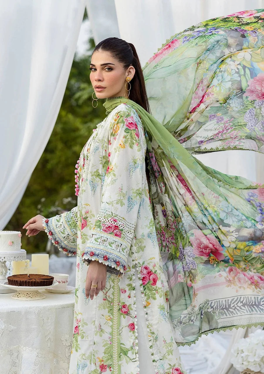 Pakistani Elaf Printed Unstitched Lawn Three Piece - Blossomea