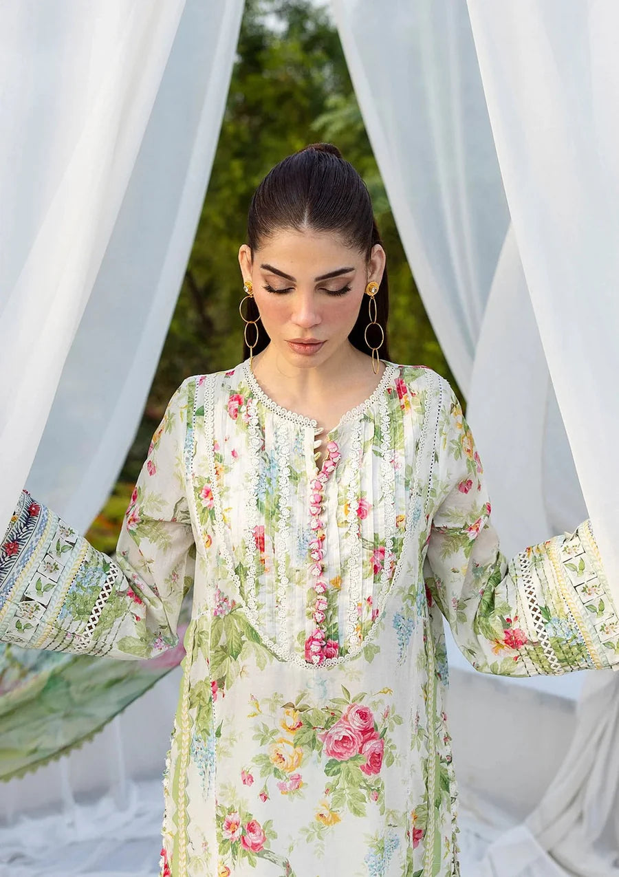 Pakistani Elaf Printed Unstitched Lawn Three Piece - Blossomea