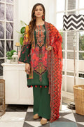 Pakistani Digital Printed & Embroidered Suvic Chiffon Three Piece