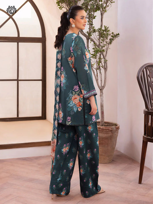 Pakistani Ziva by Gulljee Digital Printed Lawn Unstitched Three Piece - Raven