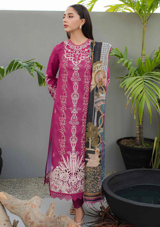 Pakistani Qline by Qalamkar Embroidered Lawn Unstitched Three Piece - Seraphina