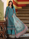 Pakistani Noor by Saadia Asad Unstitched Three Piece - Dusty Teal