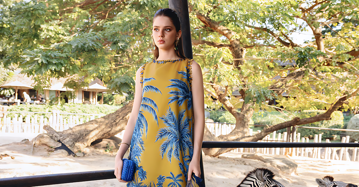 Pakistani M.Print by Maria B Lawn Unstitched Three Piece - Mustard
