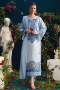 Pakistani Parishay Unstitched Lawn Three Piece - Blue Yonder