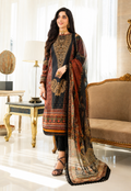 Pakistani Asim Jofa Unstitched Three Piece - Cocoa Bean
