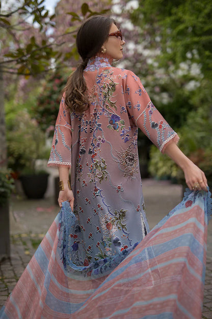 Pakistani Sobia Nazir Unstitched Lawn Three Piece - Clay