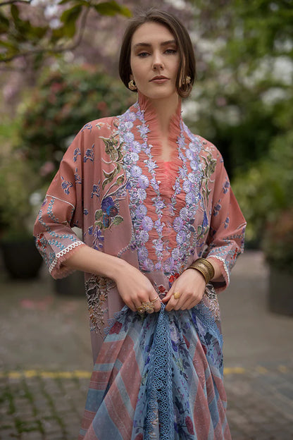 Pakistani Sobia Nazir Unstitched Lawn Three Piece - Clay