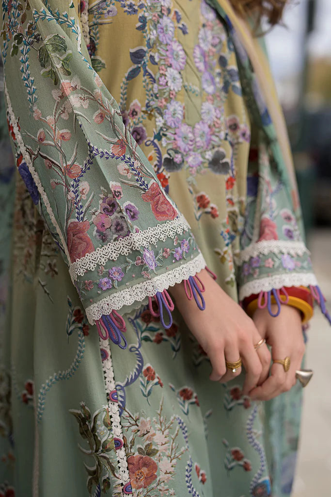 Pakistani Sobia Nazir Unstitched Lawn Three Piece - Dark Taupe