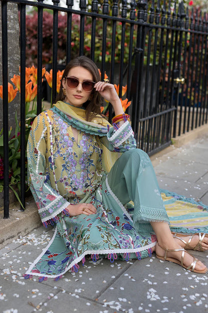 Pakistani Sobia Nazir Unstitched Lawn Three Piece - Dark Taupe