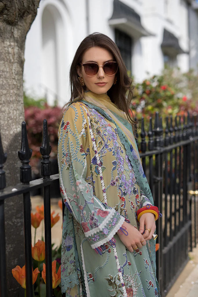 Pakistani Sobia Nazir Unstitched Lawn Three Piece - Dark Taupe