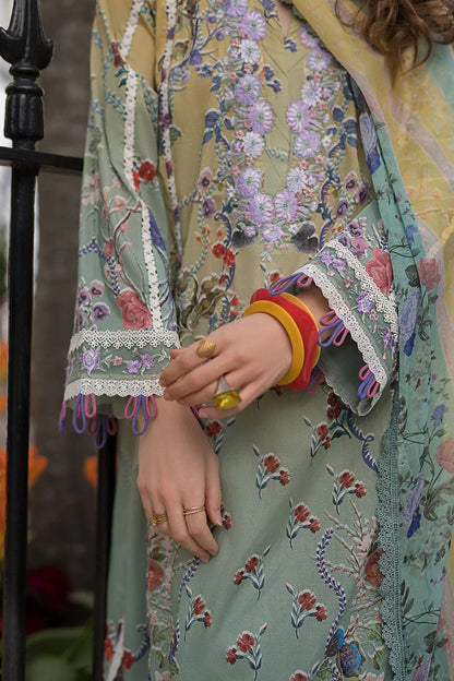 Pakistani Sobia Nazir Unstitched Lawn Three Piece - Dark Taupe