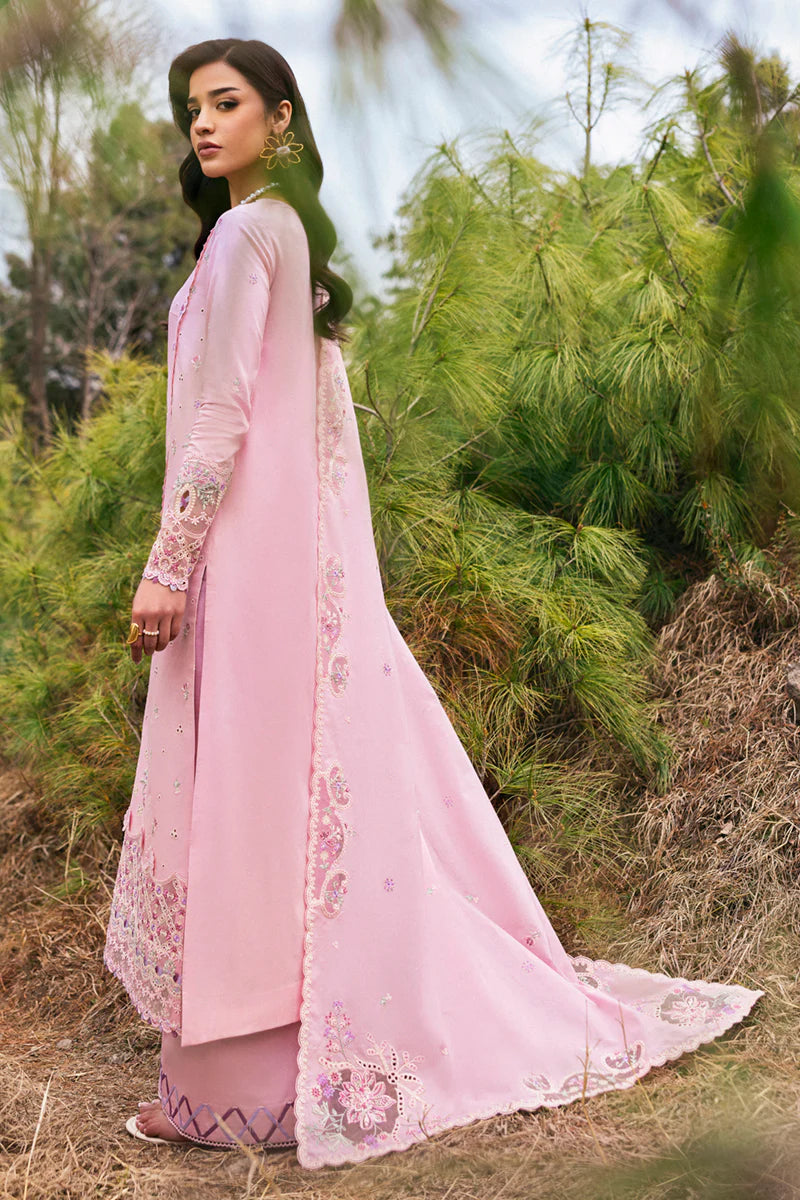Pakistani Qalamkar Embroidered Unstitched Luxury Lawn Three Piece - Freja