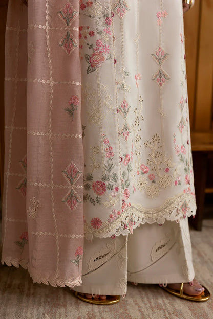 Pakistani Qalamkar Embroidered Unstitched Luxury Lawn Three Piece - Tyrah