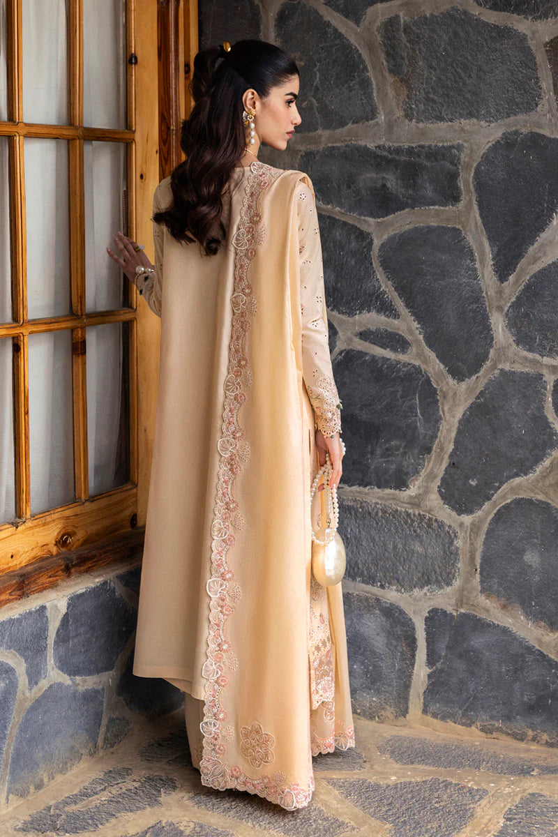 Pakistani Qalamkar Embroidered Unstitched Luxury Lawn Three Piece - Disa