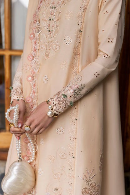 Pakistani Qalamkar Embroidered Unstitched Luxury Lawn Three Piece - Disa
