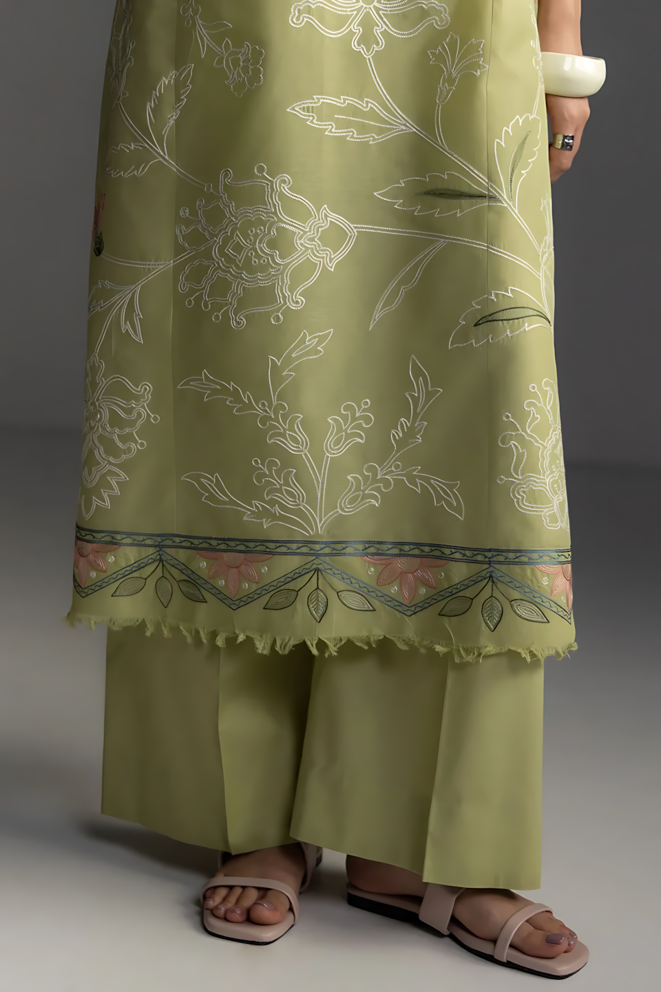 Pakistani Zara Shahjahan Coco Lawn Unstitched Three Piece - Hemlock