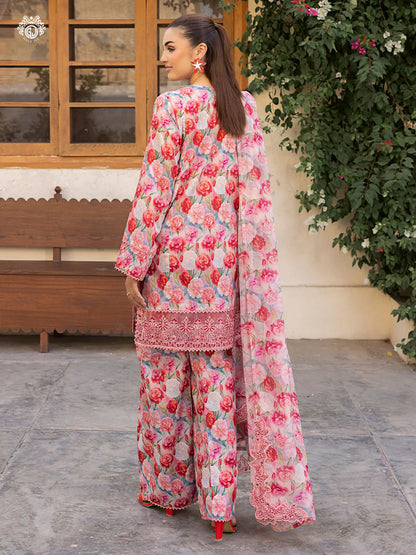Pakistani Ziva by Gulljee Floral Printed Lawn Unstitched Three Piece - Blossom