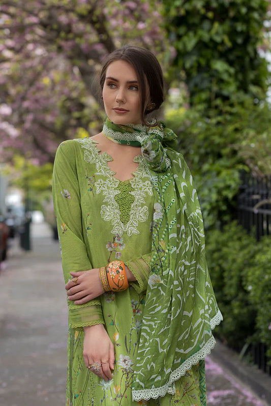 Pakistani Sobia Nazir Unstitched Lawn Three Piece - Pesto