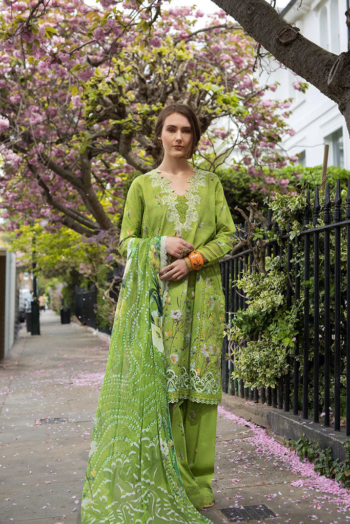 Pakistani Sobia Nazir Unstitched Lawn Three Piece - Pesto