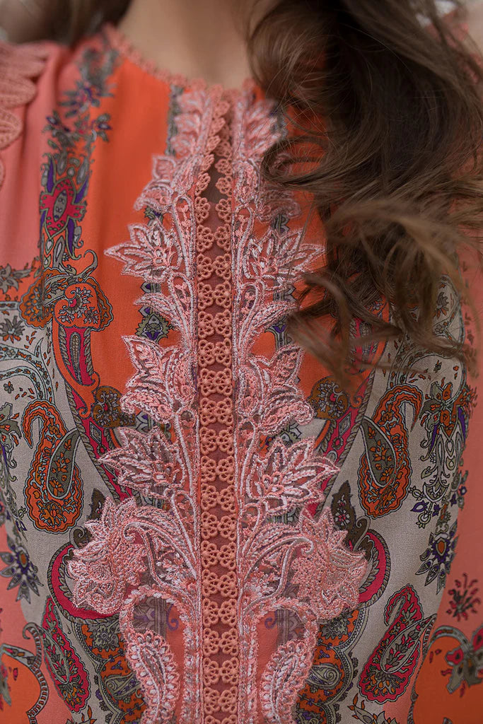 Pakistani Sobia Nazir Unstitched Lawn Three Piece - Dusk Rose