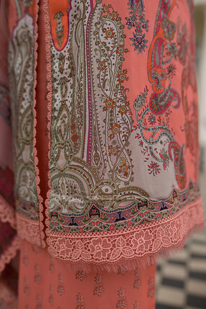 Pakistani Sobia Nazir Unstitched Lawn Three Piece - Dusk Rose