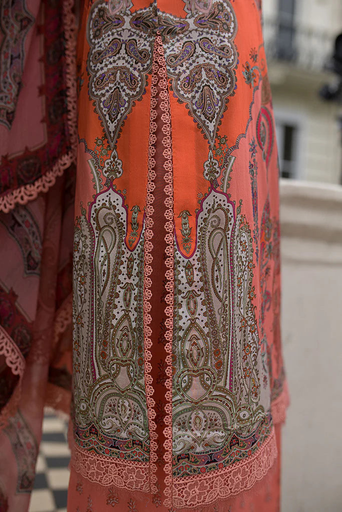 Pakistani Sobia Nazir Unstitched Lawn Three Piece - Dusk Rose