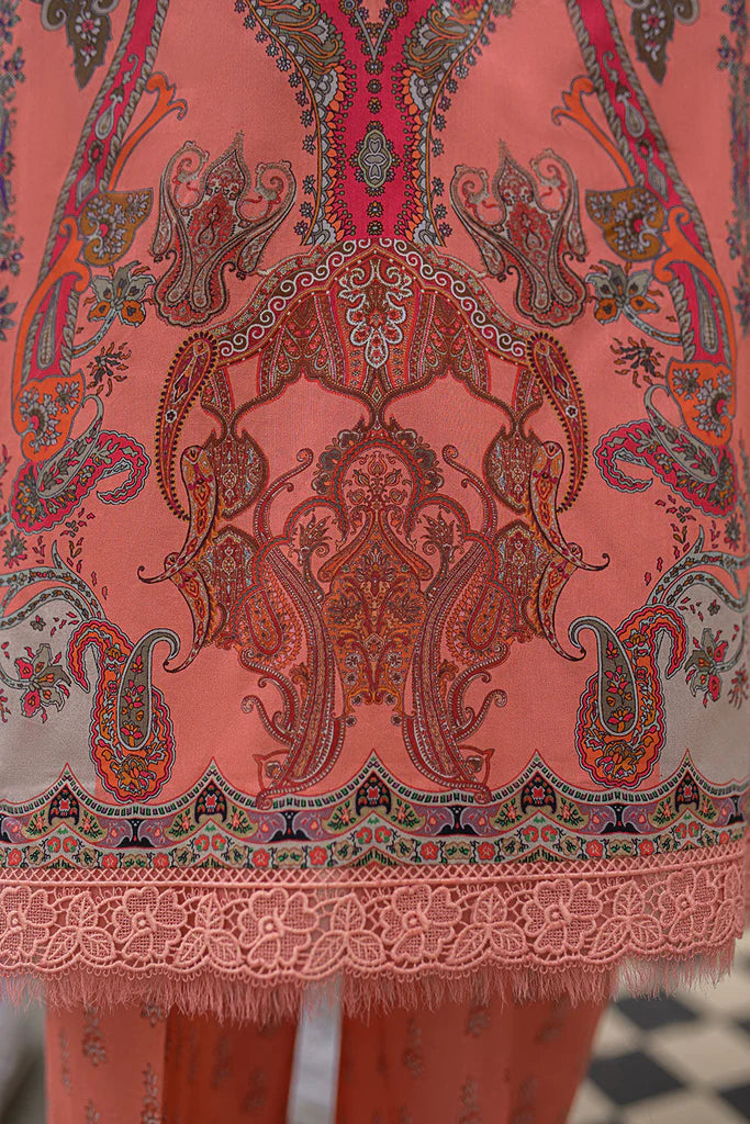 Pakistani Sobia Nazir Unstitched Lawn Three Piece - Dusk Rose