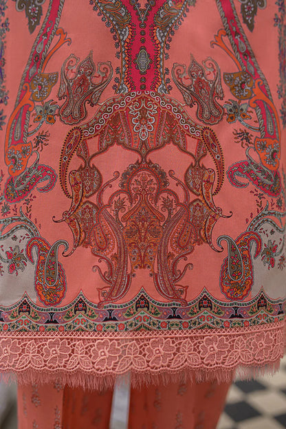 Pakistani Sobia Nazir Unstitched Lawn Three Piece - Dusk Rose