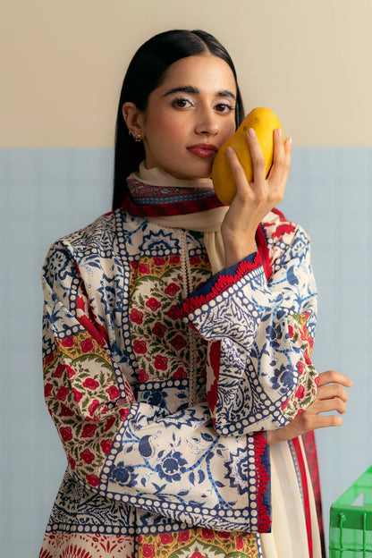 Pakistani Coco by Zara Shahjahan Printed Lawn Unstitiched Three Piece - Elra 8A
