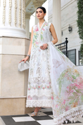 Pakistani Maria B Lawn Unstitched Three Piece - Off White