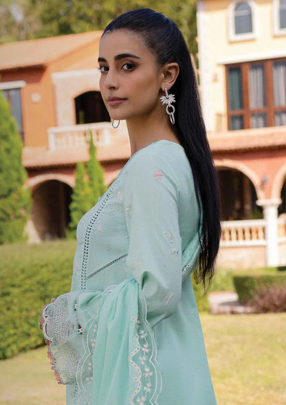 Pakistani Qline by Qalamkar Embroidered Lawn Unstitched Three Piece - Helen
