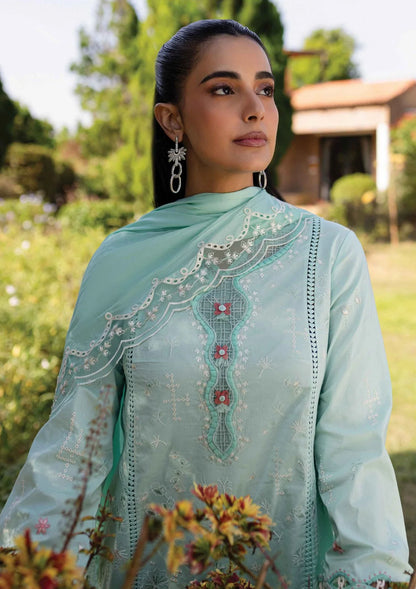 Pakistani Qline by Qalamkar Embroidered Lawn Unstitched Three Piece - Helen