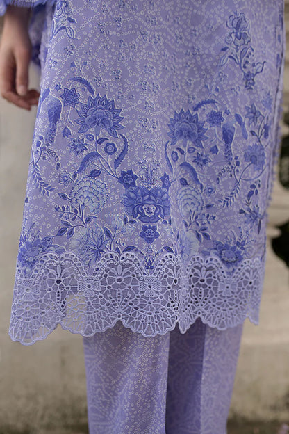 Pakistani Sobia Nazir Unstitched Lawn Three Piece - Lavender
