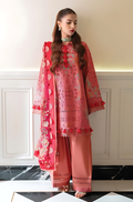 Pakistani Jade Ombre Starlet Unstitched Three Piece - Light Carmine Pink