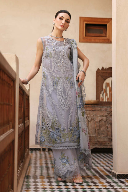 Pakistani Maria B Luxury Lawn Unstitched Three Piece - Spicy Pink