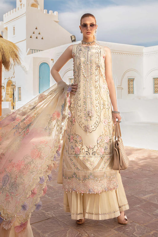 Pakistani Maria B Unstitched Lawn Premium Three Piece - Hampton