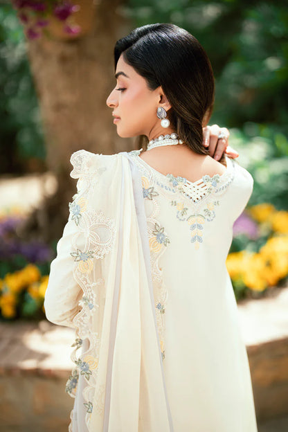 Pakistani Qalamkar Luxury Lawn Embroidered Unstitched Three Piece - Adeena