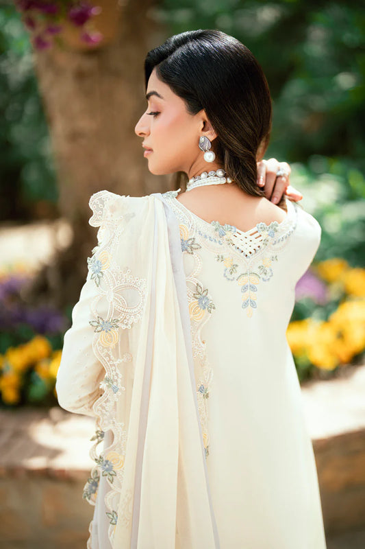 Pakistani Qalamkar Luxury Lawn Embroidered Unstitched Three Piece - Adeena