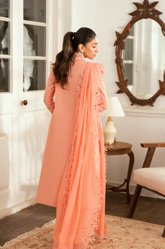 Pakistani Qalamkar Luxury Lawn Embroidered Unstitched Three Piece - Jafa