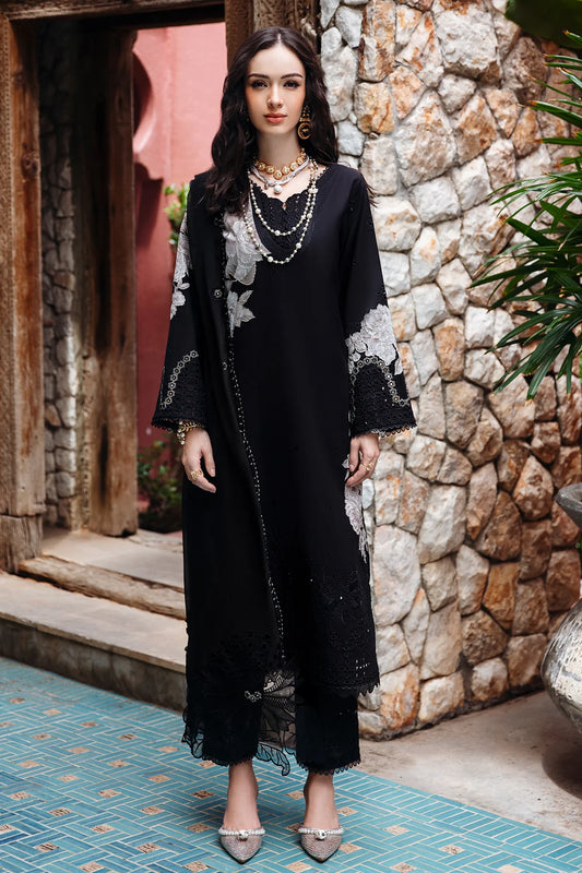 Pakistani Charizma Embroidered Lawn Unstitched Three Piece - Midnight Moss