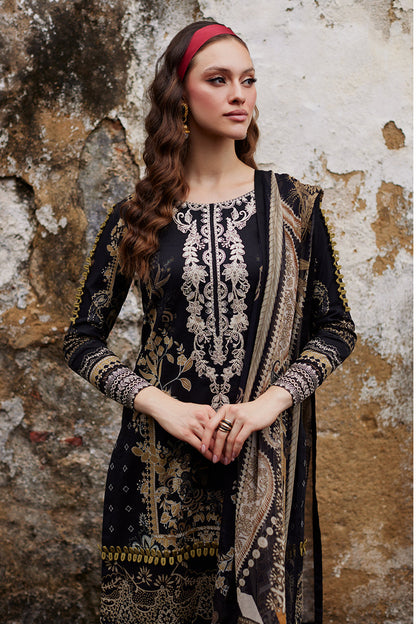 Pakistani Gulaal Luxury Lawn Unstitched Three Piece - Black