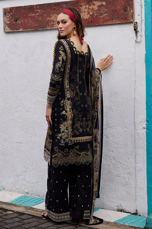 Pakistani Gulaal Luxury Lawn Unstitched Three Piece - Black