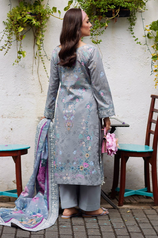Pakistani Gulaal Luxury Lawn Unstitched Three Piece - Oslo Grey