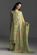 Pakistani Zara Shahjahan Coco Lawn Unstitched Three Piece - Hemlock