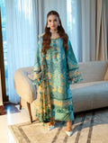 Pakistani Jade Ombre Starlet Unstitched Three Piece - Dusty Teal
