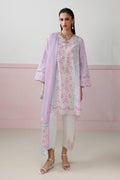 Pakistani Digital Printed & Embroidered Lawn Unstitched Three Piece - Pastel Purple